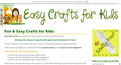 Desktop Screenshot of easy-crafts-for-kids.com