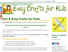 Tablet Screenshot of easy-crafts-for-kids.com